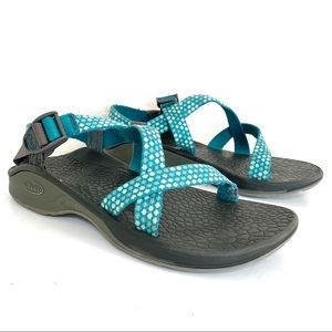 Chaco Waterproof Blue Floral Outdoor Sandals